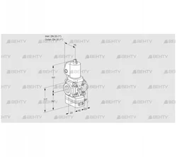 VAG1T25N/NWGLAA (88013575) Газовый клапан с регулятором соотношения Kromschroder