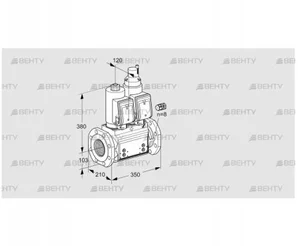 VCS8100F05NLQSR3B/PPPP/MMMM (88203863) Сдвоенный газовый клапан Kromschroder