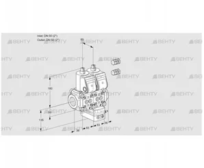 VCH3E50R/50R05NHEKR3/PPPP/PPPP (88103957) Клапан с регулятором расхода Kromschroder