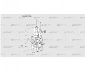 VAG120R/NQGRAE (88033466) Газовый клапан с регулятором соотношения Kromschroder