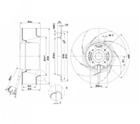 Центробежный вентилятор ebmpapst R1G190AC3752