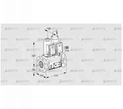 VCS780F05NLKGR3E/PPPP/PPPP (88207679) Сдвоенный газовый клапан Kromschroder