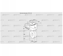 IBA125Z05/40A2A (88301206) Дроссельная заслонка Kromschroder