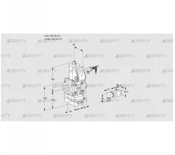 VAD350R/NW-100A (88032593) Газовый клапан с регулятором давления Kromschroder