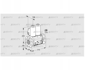 VCS780F05NNWL3E/PPPP/PPEP (88205218) Сдвоенный газовый клапан Kromschroder