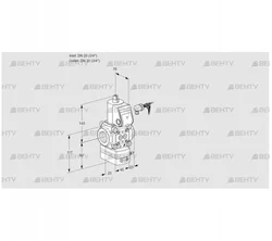 VAD120R/NW-50A (88031320) Газовый клапан с регулятором давления Kromschroder