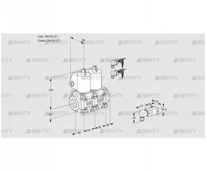 VCS3E50R/50R05NNWL6/PPPP/PP-2 (88107252) Сдвоенный газовый клапан Kromschroder