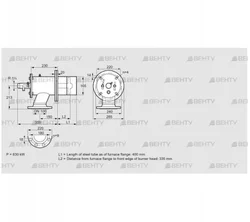 ZIO 165HB-400/335-(18)D (84246144) Газовая горелка Kromschroder