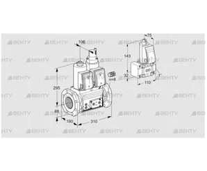 VCS780F05NLWR3E/PPPP/PPZ- (88204610) Сдвоенный газовый клапан Kromschroder