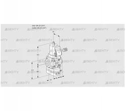 VAD120R/NWGR-25A (88030374) Газовый клапан с регулятором давления Kromschroder