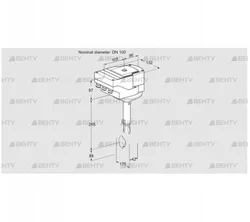 IBH100Z01A/20-15W3E (88301236) Дроссельная заслонка Kromschroder