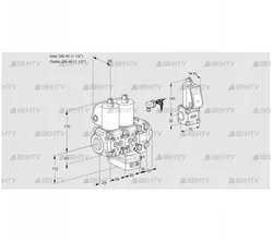 VCH2E40R/40R05NHEVWL/PPBS/PPPP (88106399) Клапан с регулятором расхода Kromschroder