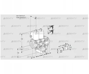 VCH3E50R/50R05NHEVQL6/PPPP/-3PP (88105863) Клапан с регулятором расхода Kromschroder