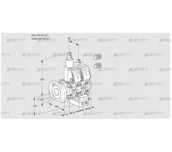 VCG3E50F/50R05LGEWR3/PPPP/PPPP (88105155) Клапан с регулятором соотношения Kromschroder