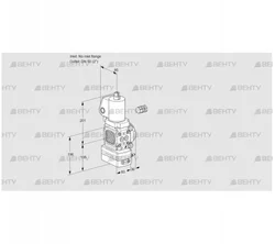 VAD3-/50R/NYGL-25A (88027494) Газовый клапан с регулятором давления Kromschroder